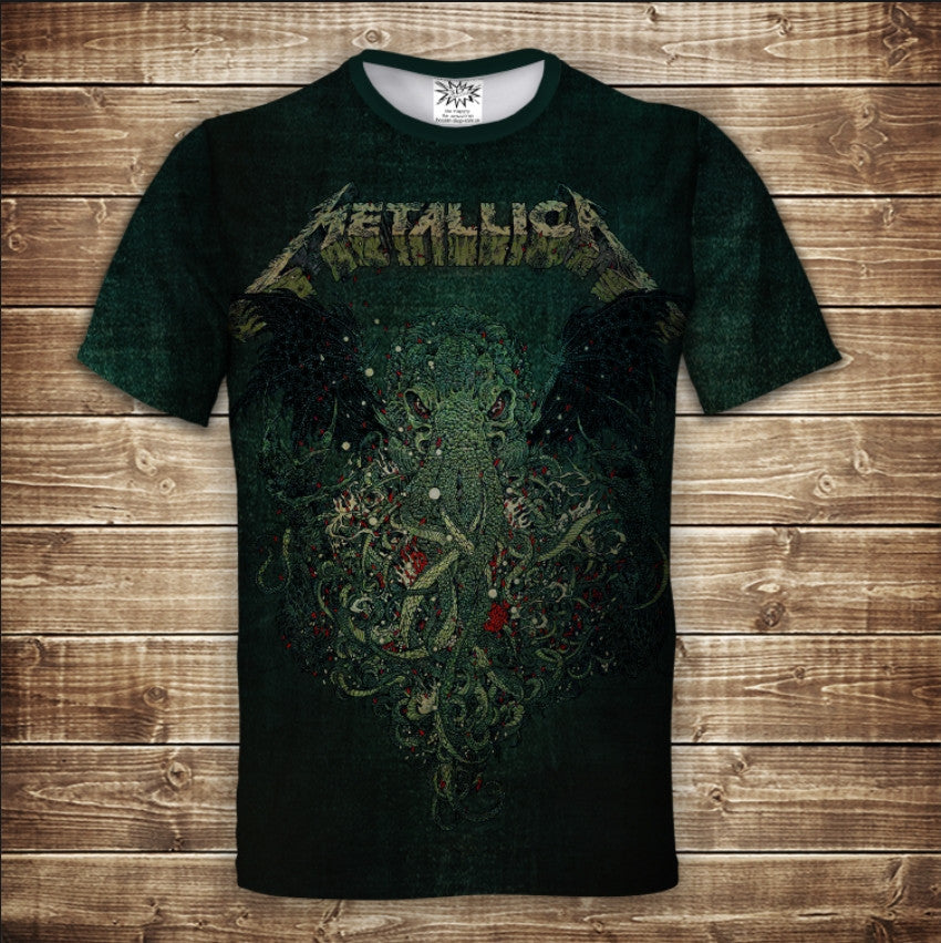 T-shirt 3D All Over Print Metallica octopus