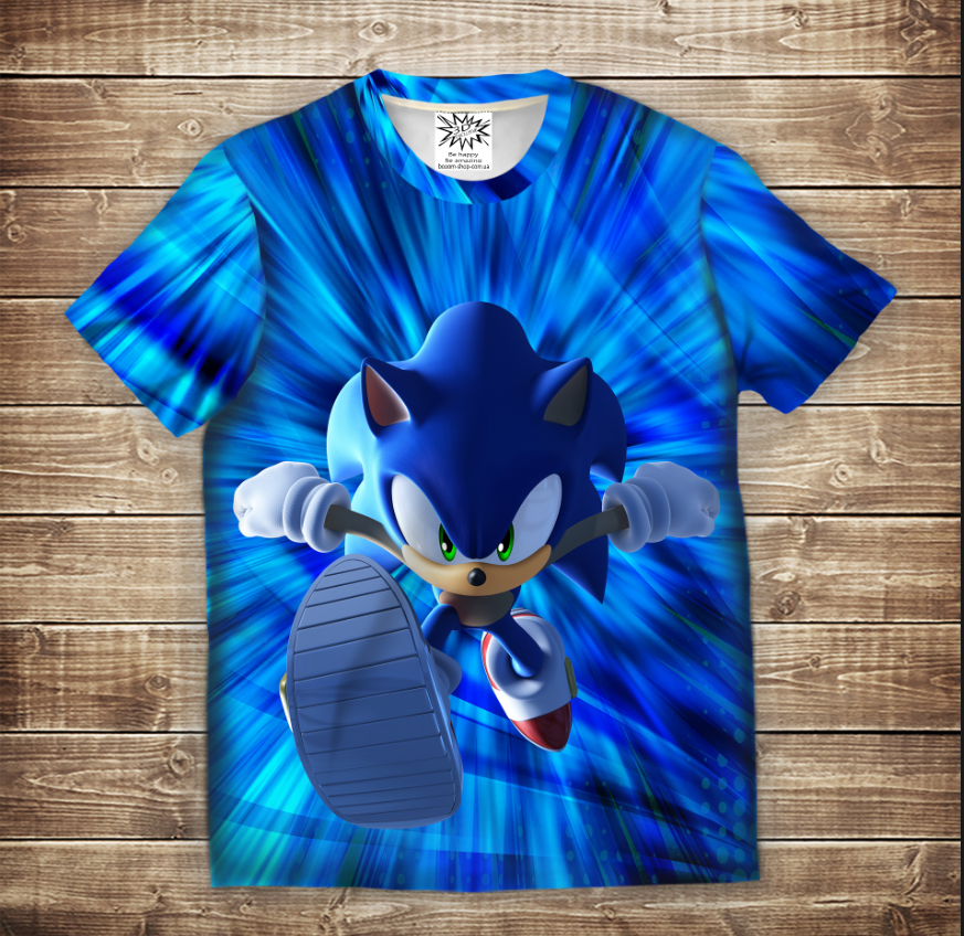 T-shirt 3D All Over Print Sonik Sprinter