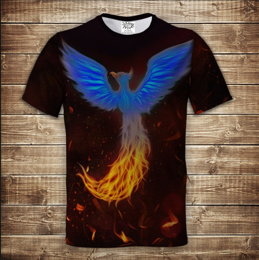 T-shirt 3D All Over Print Ukraine Phoenix