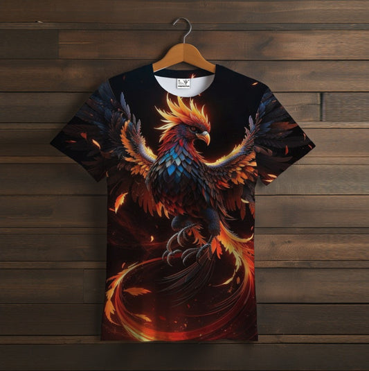 T-shirt 3D All Over Print with Phoenix theme.