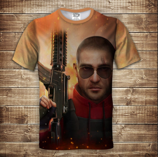 T-shirt 3D All Over Print Standoff 2. Children and adult sizes.