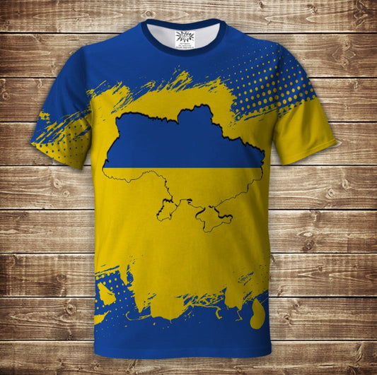 T-shirt 3D All Over Print Ukraine