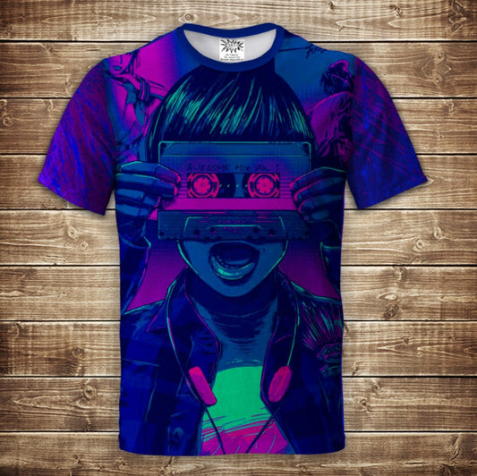 T-shirt 3D All Over Print Guardians of the Galaxy: Awesome Mix