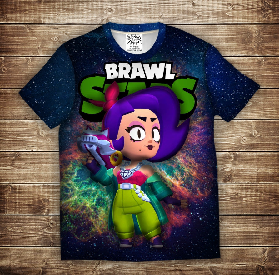 T-shirt 3D All Over Print with a Lola Brawl Stars theme.