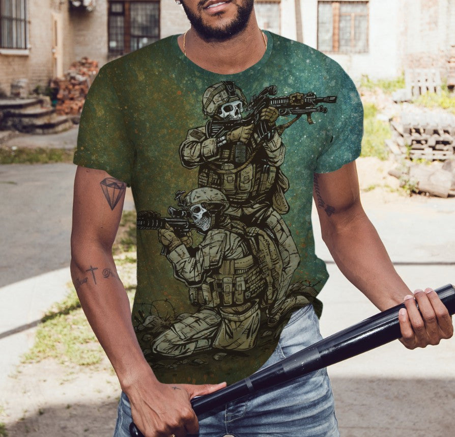 T-shirt 3D All Over Print with a Deadly Duo theme
