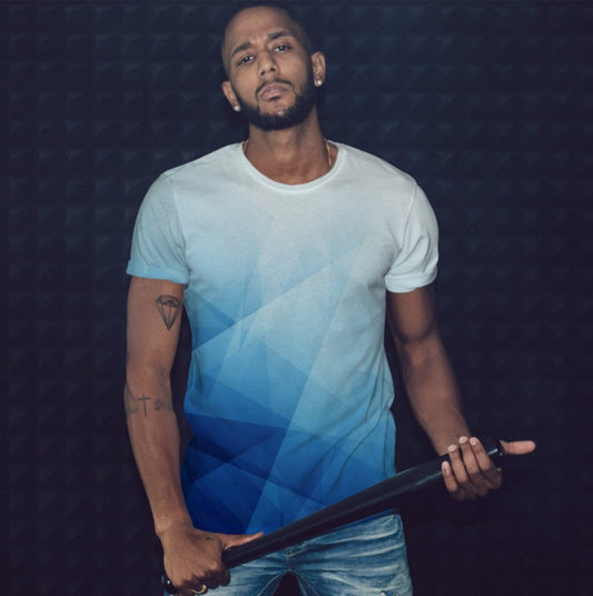 T-shirt 3D All Over Print with Geometric Pattern Theme