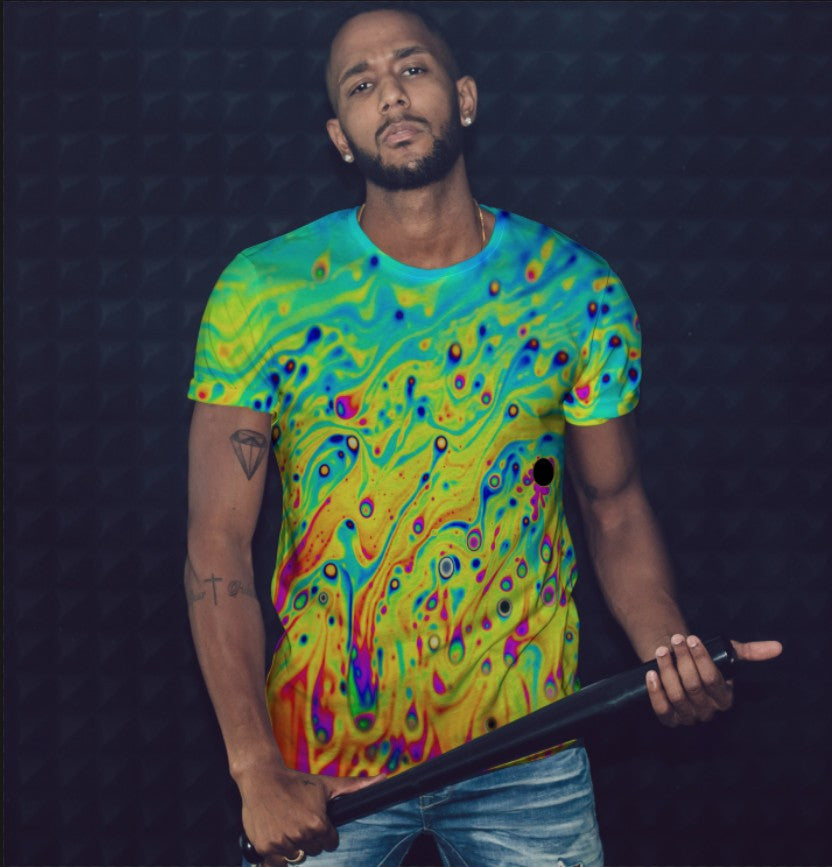 T-shirt 3D All Over Print with Tie Dye theme
