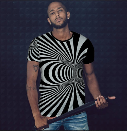 T-shirt 3D All Over Print with Optical Illusion Theme
