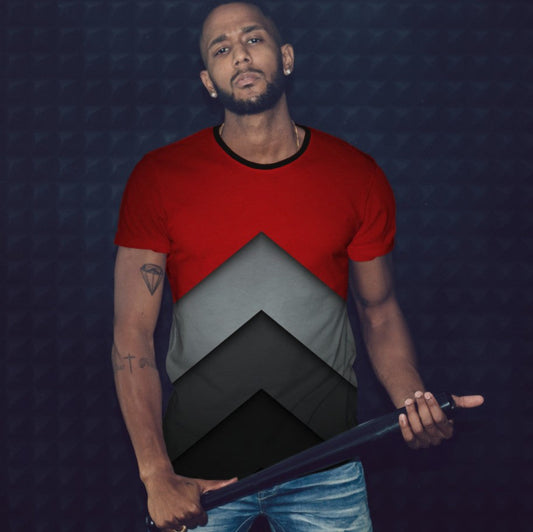 T-shirt 3D All Over Print with a Geometric Pattern Fantastic Techno Theme