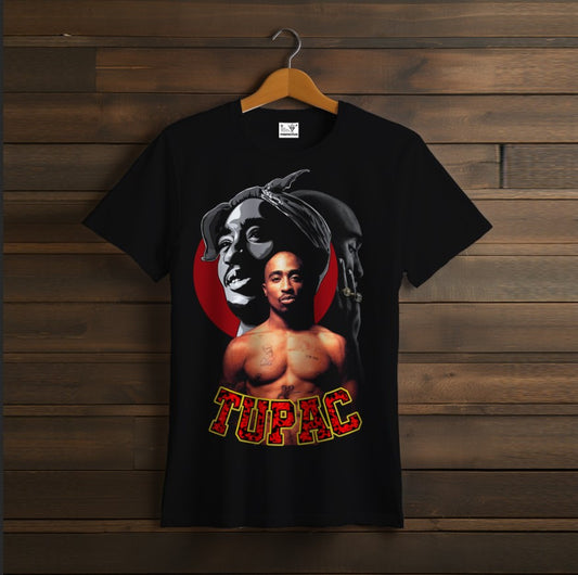 T-shirt 2PAC TUPAC rapper black 8
