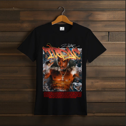 T-shirt 2PAC TUPAC rapper black 06