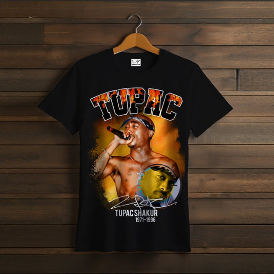 T-shirt 2PAC TUPAC rapper black 02