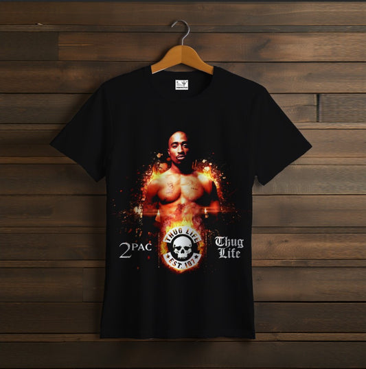T-shirt 2PAC TUPAC rapper black 6