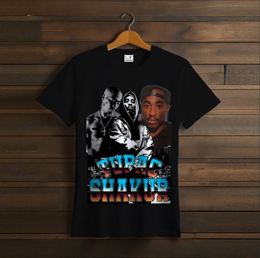 T-shirt 2PAC TUPAC rapper black 2