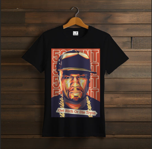 T-shirt 50 CENT rapper black 1
