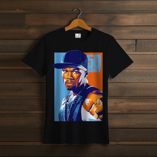 T-shirt 50 CENT rapper black
