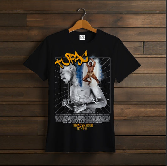 T-shirt 2PAC TUPAC rapper black 04