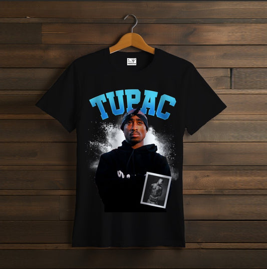 T-shirt 2PAC TUPAC rapper black 01