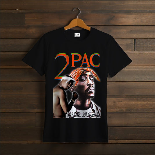 T-shirt 2PAC TUPAC rapper black